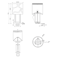 Hotel table lamp